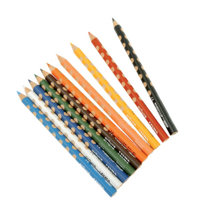 Crayon Couleur LYRA Groove Slim - Triangulaire - Pot de 48 crayons