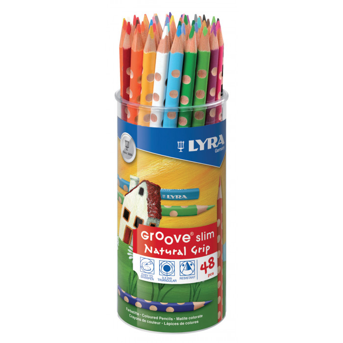 6 crayons ergonomiques